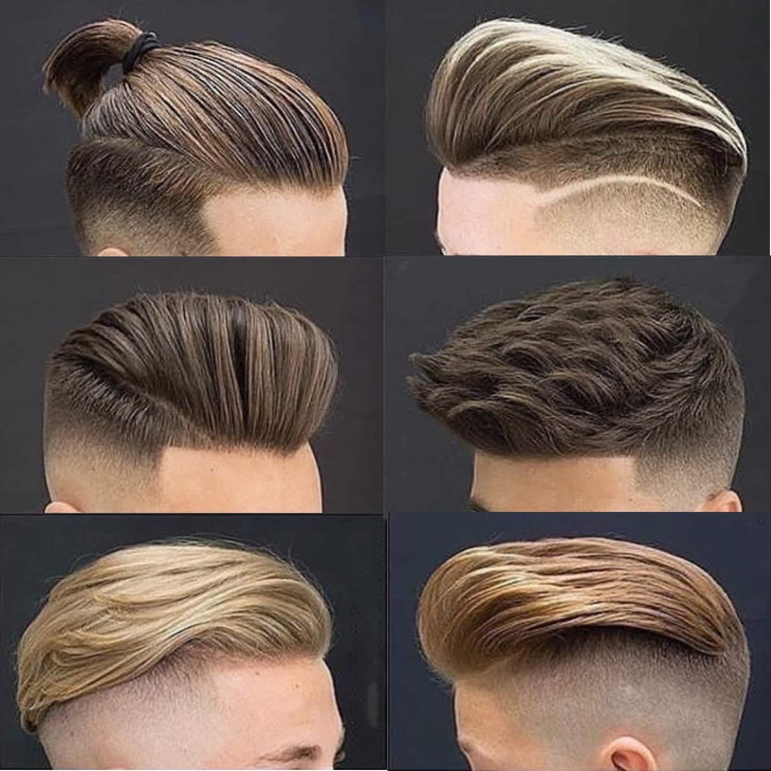 Six modern hairstyles achieved with a men's toupee